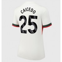 Chelsea Moises Caicedo #25 Vonkajší Ženy futbalový dres 2025-26 Krátky Rukáv